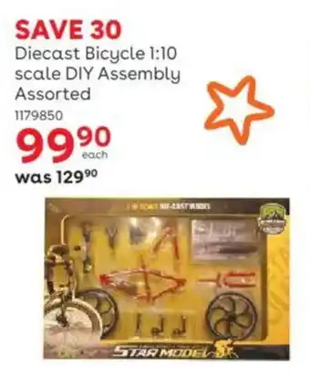 ToysRUs Diecast Bicycle 1:10 scale DIY Assembly Assorted offer