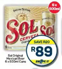 Pick n Pay Liquor Sol Original Mexican Beer Cans offer