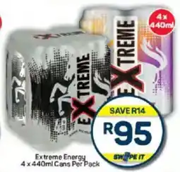 Pick n Pay Liquor Extreme Energy Cans Per Pack offer