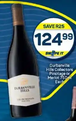 Pick n Pay Liquor Durbanville Hills Collectors Pinotage or Merlot offer
