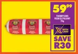 Shoprite Thompsons french polony offer