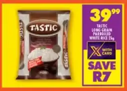 Shoprite Tastic long grain parboiled white rice offer