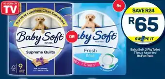 Pick n Pay Baby Soft 2 Ply Toilet Tissue Assorted offer