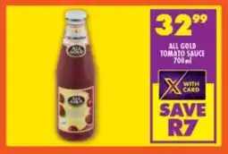 Shoprite All gold tomato sauce offer