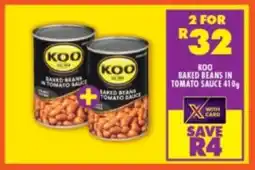 Shoprite Koo baked beans in tomato sauce offer