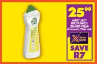 Shoprite Handy andy multipurpose cleaning cream offer