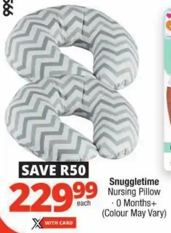 Checkers Snuggletime Nursing Pillow offer