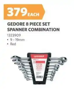 BUCO Gedore 8 piece set spanner combination offer