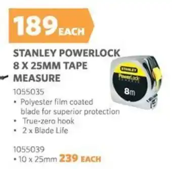 BUCO Stanley powerlock tape measure offer