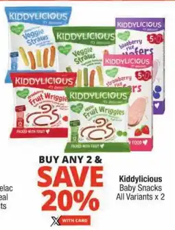 Checkers Kiddylicious Baby Snacks All Variants offer