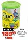 Checkers Nestlé Nido No. 3+ Powdered Drink for Growing Children offer