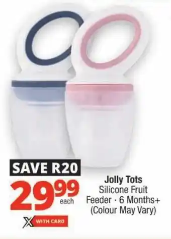 Checkers Jolly Tots Silicone Fruit Feeder offer