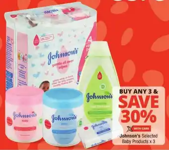 Checkers Johnson's Selected Baby Products offer