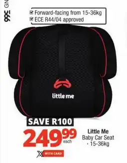 Checkers Little Me Baby Car Seat offer