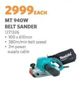 BUCO Makita 940w belt sander offer