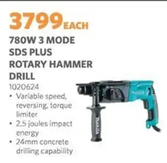 BUCO Makita 780w 3 mode sds plus rotary hammer drill offer