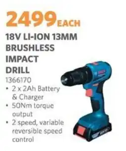 BUCO Bosch 18v li-ion 13mm brushless impact drill offer