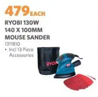 BUCO Ryobi 130w 140 x 100mm mouse sander offer