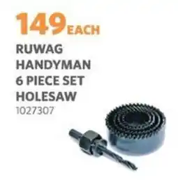 BUCO Ruwag handyman set holesaw offer