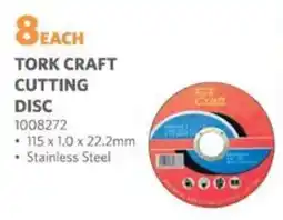 BUCO Tork craft cutting disc offer