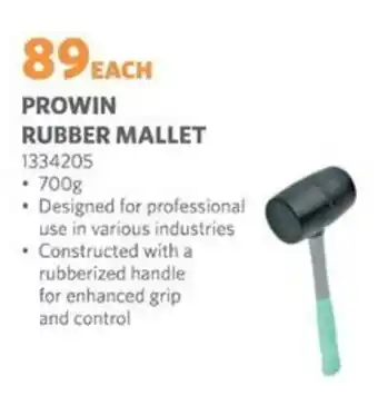 BUCO Prowin rubber mallet offer