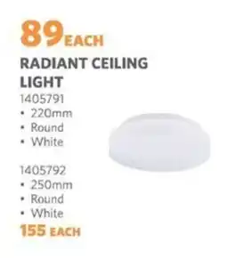 BUCO Radiant ceiling light offer