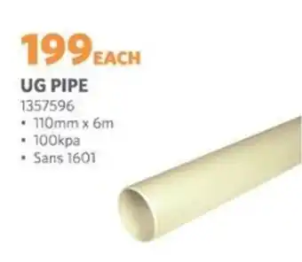 BUCO UG pipe offer