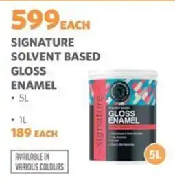 BUCO Signature solvent based gloss enamel offer