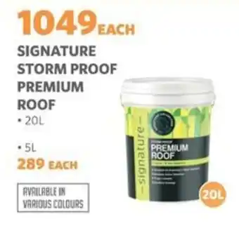 BUCO Signature storm proof premium roof offer