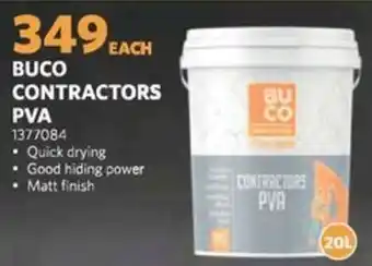 BUCO Buco contractors pva offer