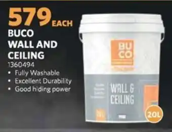 BUCO Buco wall and ceiling offer