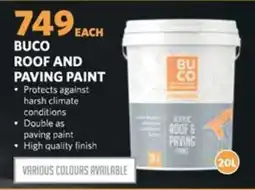 BUCO Buco roof and paving paint offer