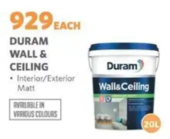 BUCO Duram wall & ceiling offer