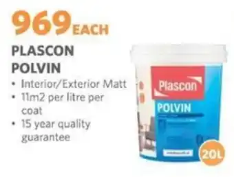 BUCO Plascon polvin offer