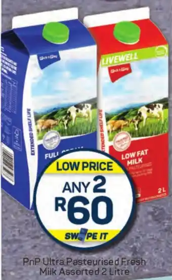 Pick n Pay Hypermarket PnP Ultra Pasteurised Fresh Milk Assorted offer