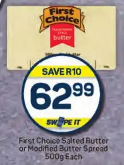 Pick n Pay Hypermarket First Choice Salted Butter or Modified Butter Spread offer