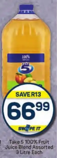 Pick n Pay Hypermarket Take 5 100% Fruit Juice Blend Assorted offer