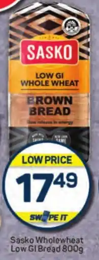 Pick n Pay Hypermarket Sasko Wholewheat Low GI Bread offer