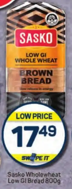 Pick n Pay Hypermarket Sasko Wholewheat Low GI Bread offer