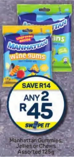 Pick n Pay Hypermarket Manhattan Gummies, Jellies or Chews Assorted offer