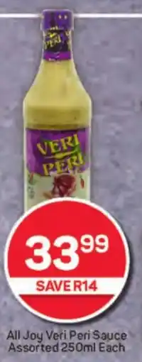 Pick n Pay Hypermarket All Joy Veri Peri Sauce Assorted offer