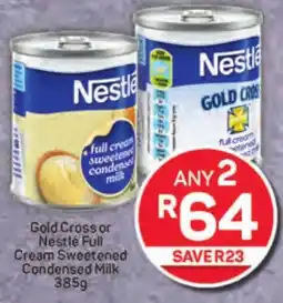 Pick n Pay Hypermarket Gold Cross or Nestlé Full Cream Sweetened Condensed Milk offer