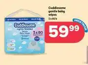 PEP Cuddlesome Gentle Baby Wipes-3 x 80's offer