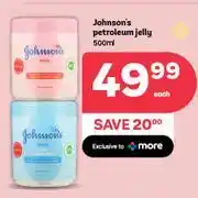 PEP Johnson's Petroleum Jelly-500ml Each offer