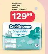 PEP Cuddlesome Value Pack Nappies-60's/54's/52's/50's offer