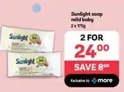 PEP Sunlight Soap Mild Baby-2 x 175g offer