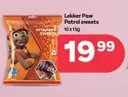 PEP Lekker Paw Patrol Sweets-10 x 15g offer