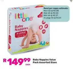 Game Baby Nappies Value Pack Assorted Sizes offer