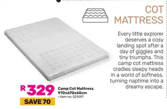 Game Camp Cot Mattress offer