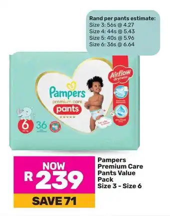 Game Pampers Premium Care Pants Value Pack offer